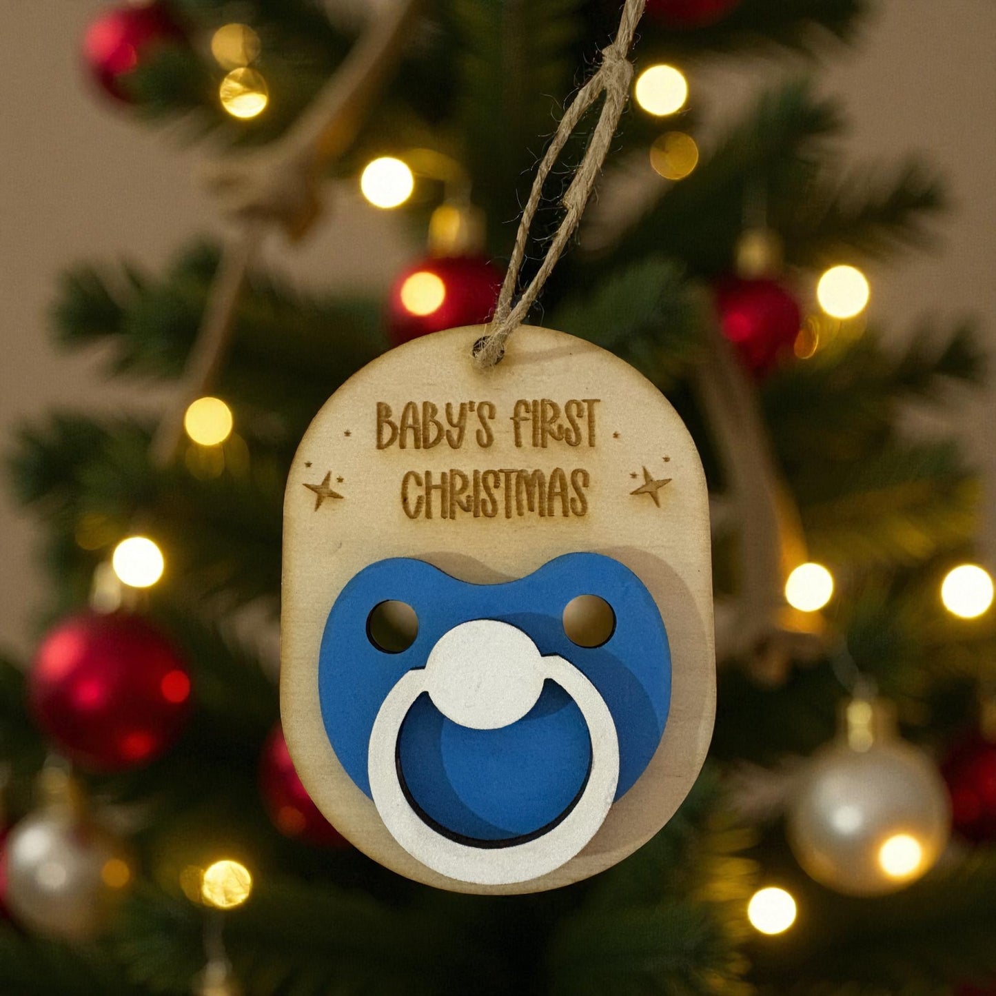 Baby’s 1st xmas pacifier ornament