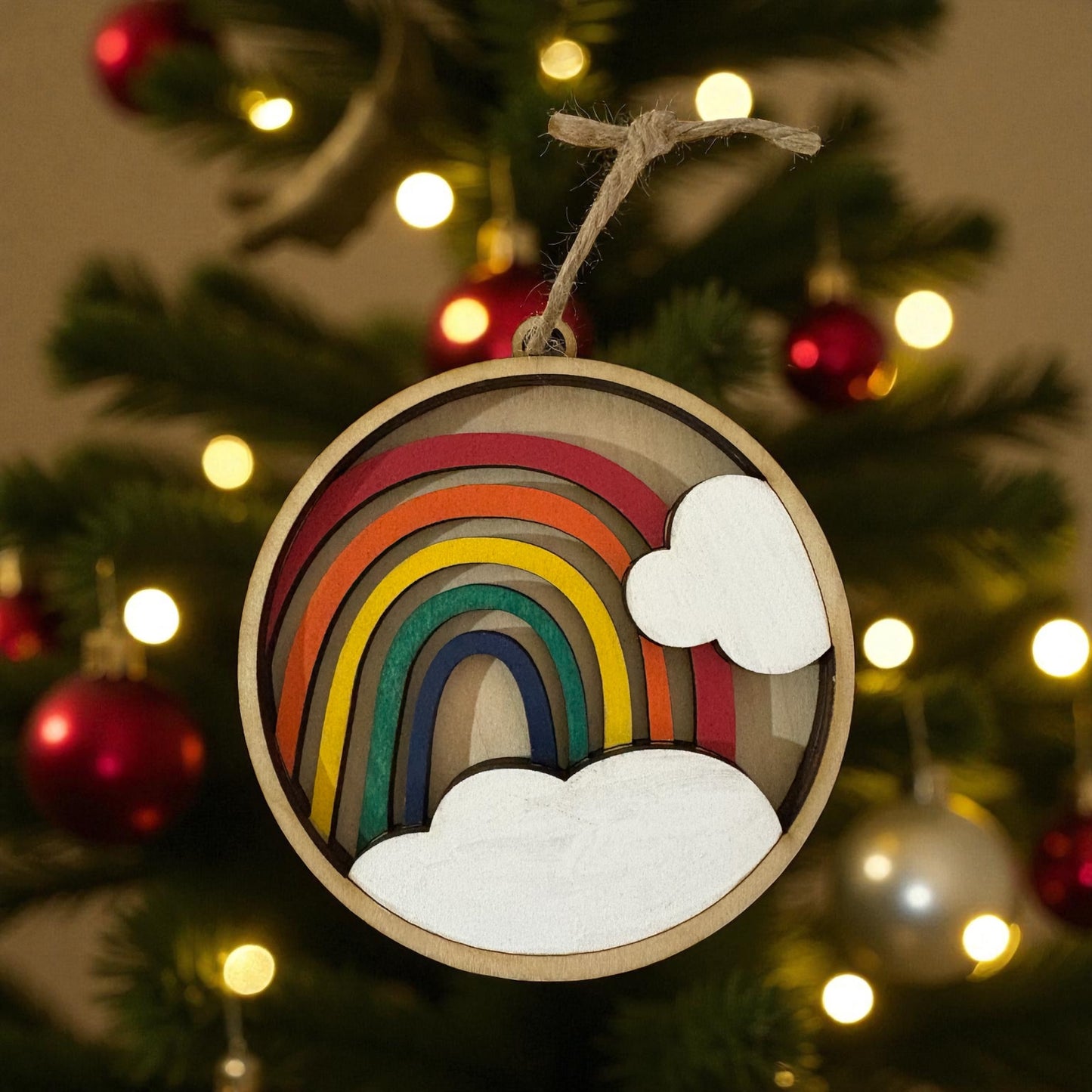 Rainbow ornament