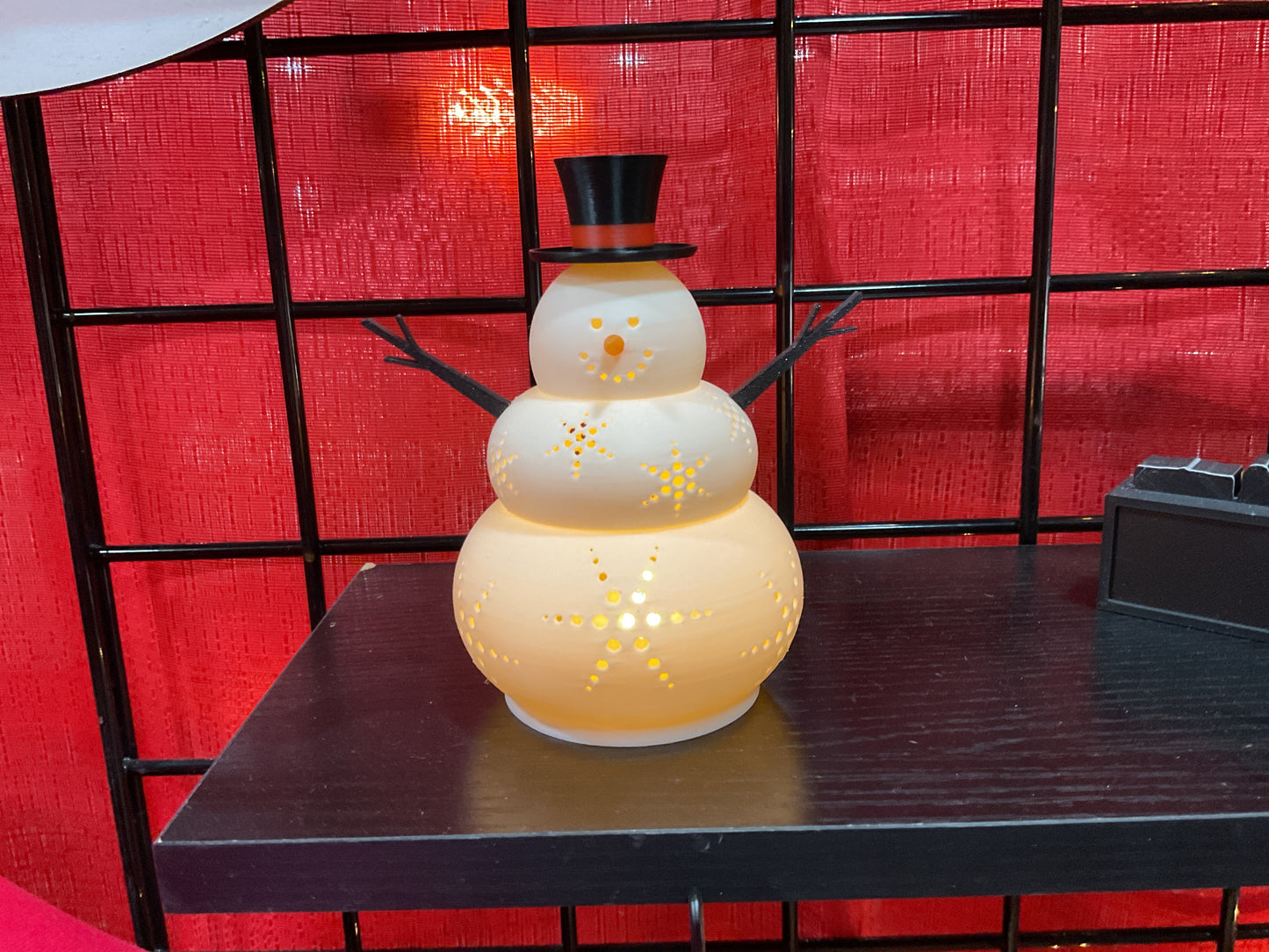 Snowman tea light