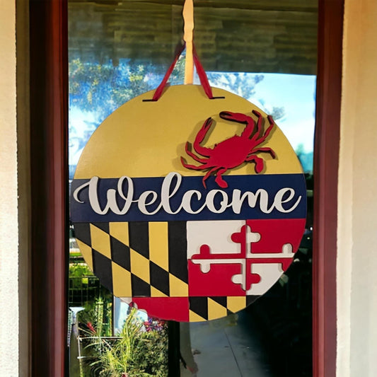 Maryland crab door hanger