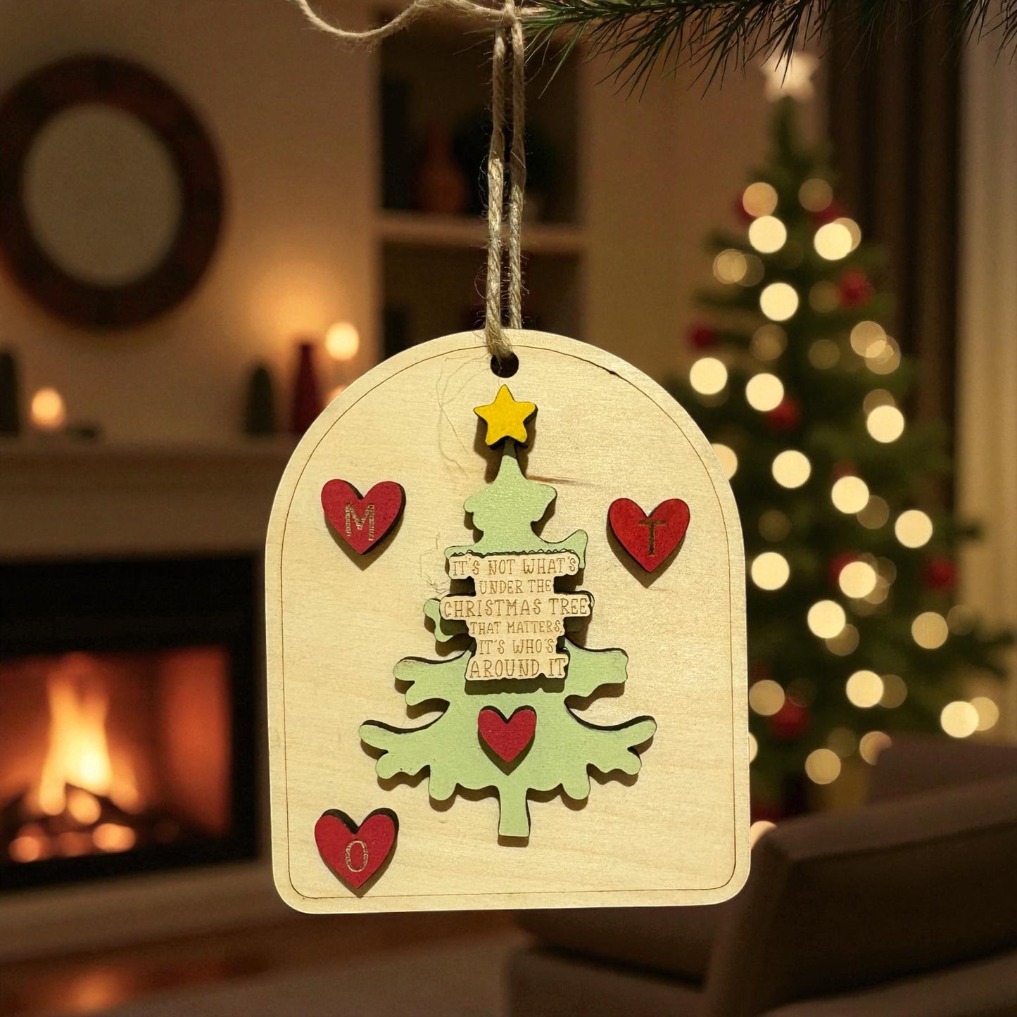 Under the tree ornament