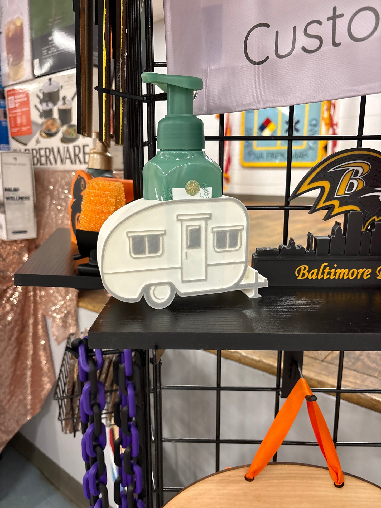Camper soap holder