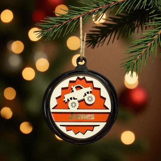 Monster truck ornament