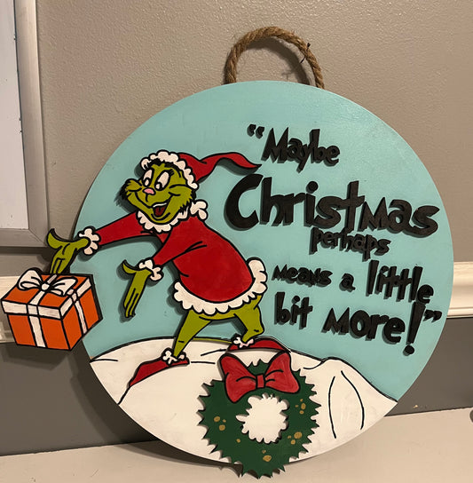 Grinch sign