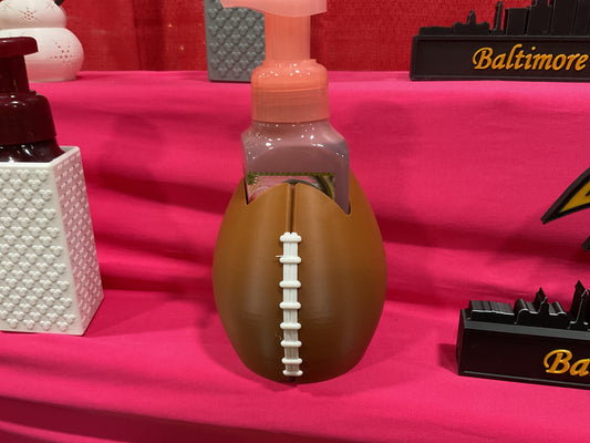 Football soap holder