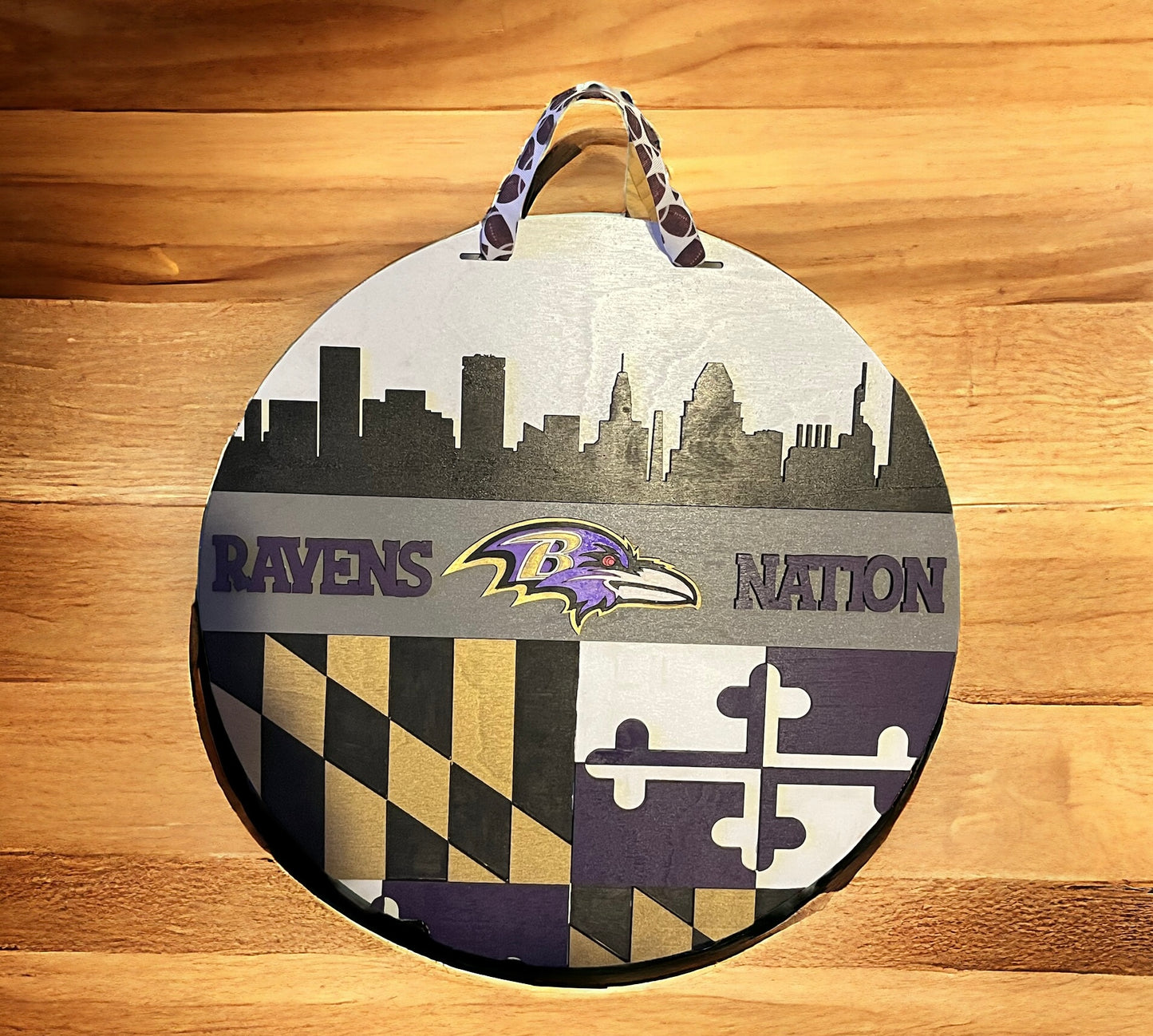 Raven nation door sign