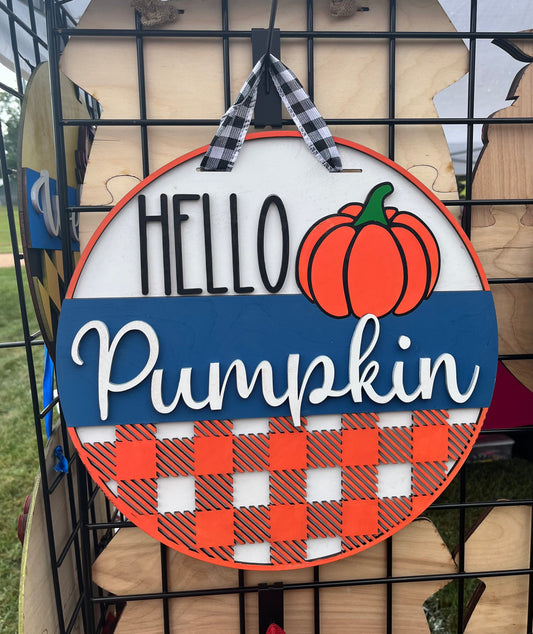 Hello pumpkin plaid