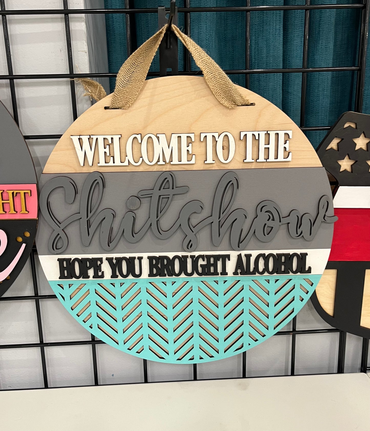 Shitshow door hanger