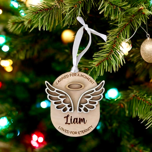 Angel baby ornament