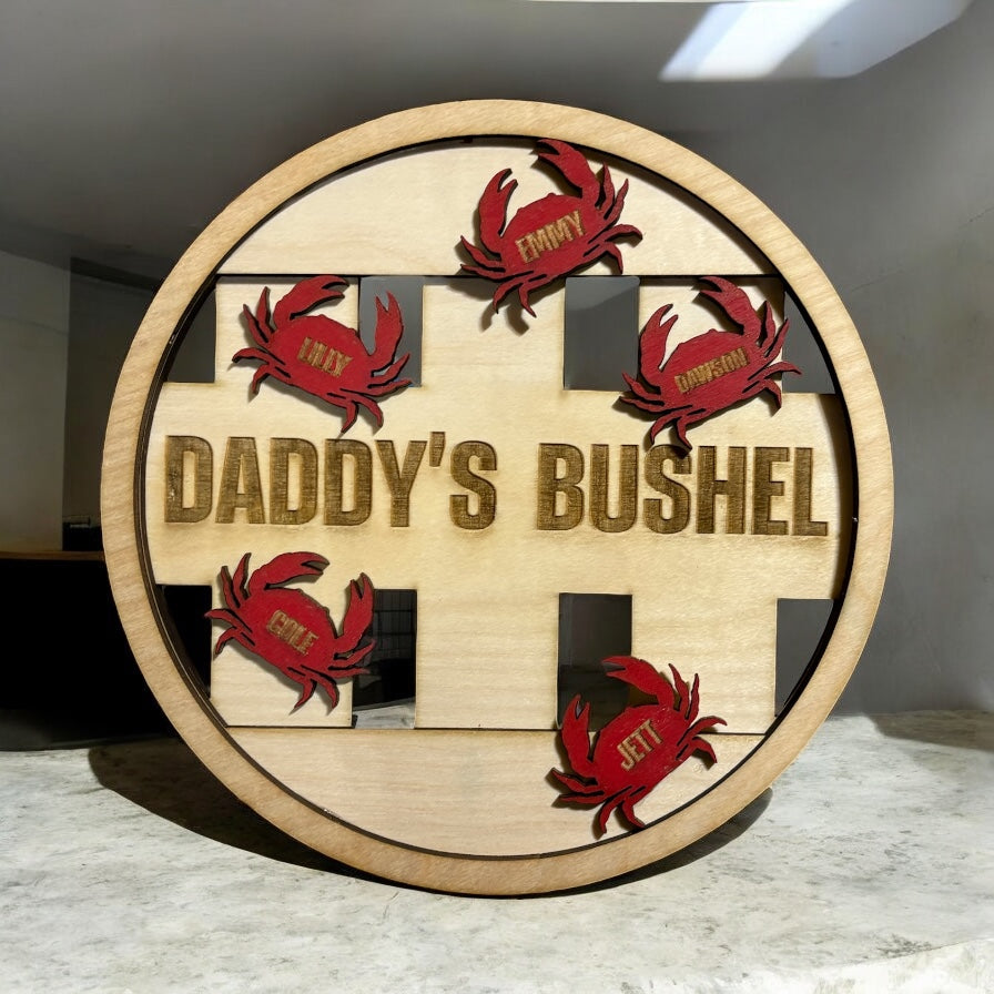 8.5 inch personalized crab sign