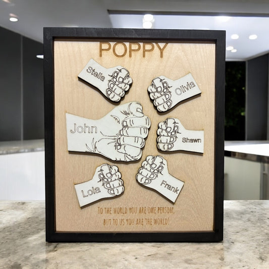 Fist bump Father’s Day sign