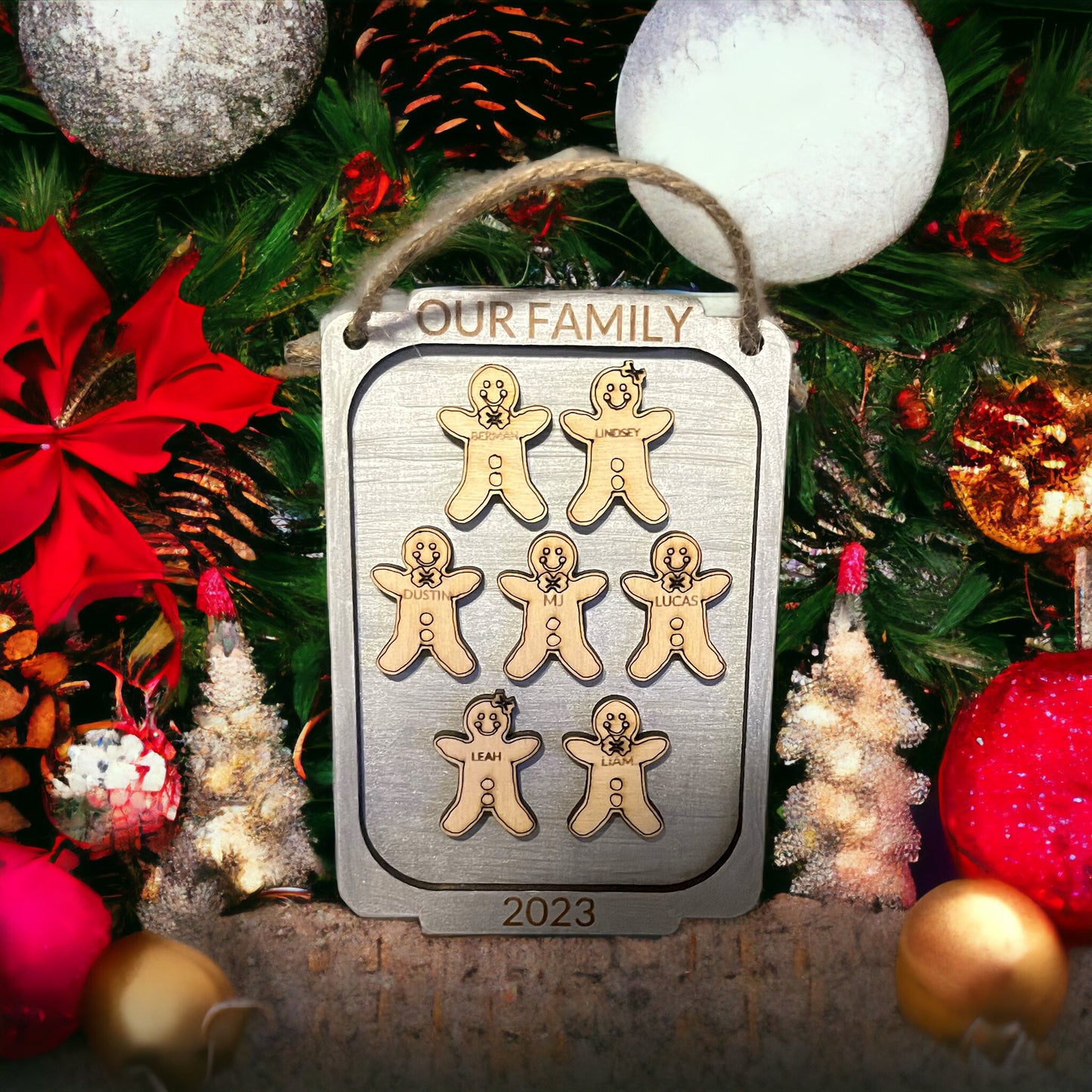 Gingerbread baking sheet ornament