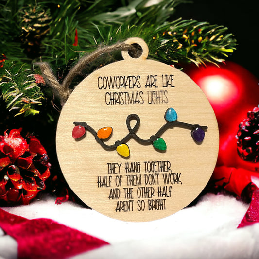 Christmas light ornament