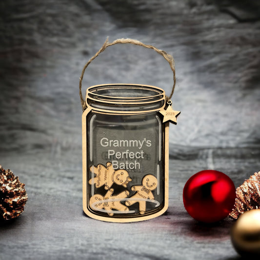 Gingerbread jar ornament