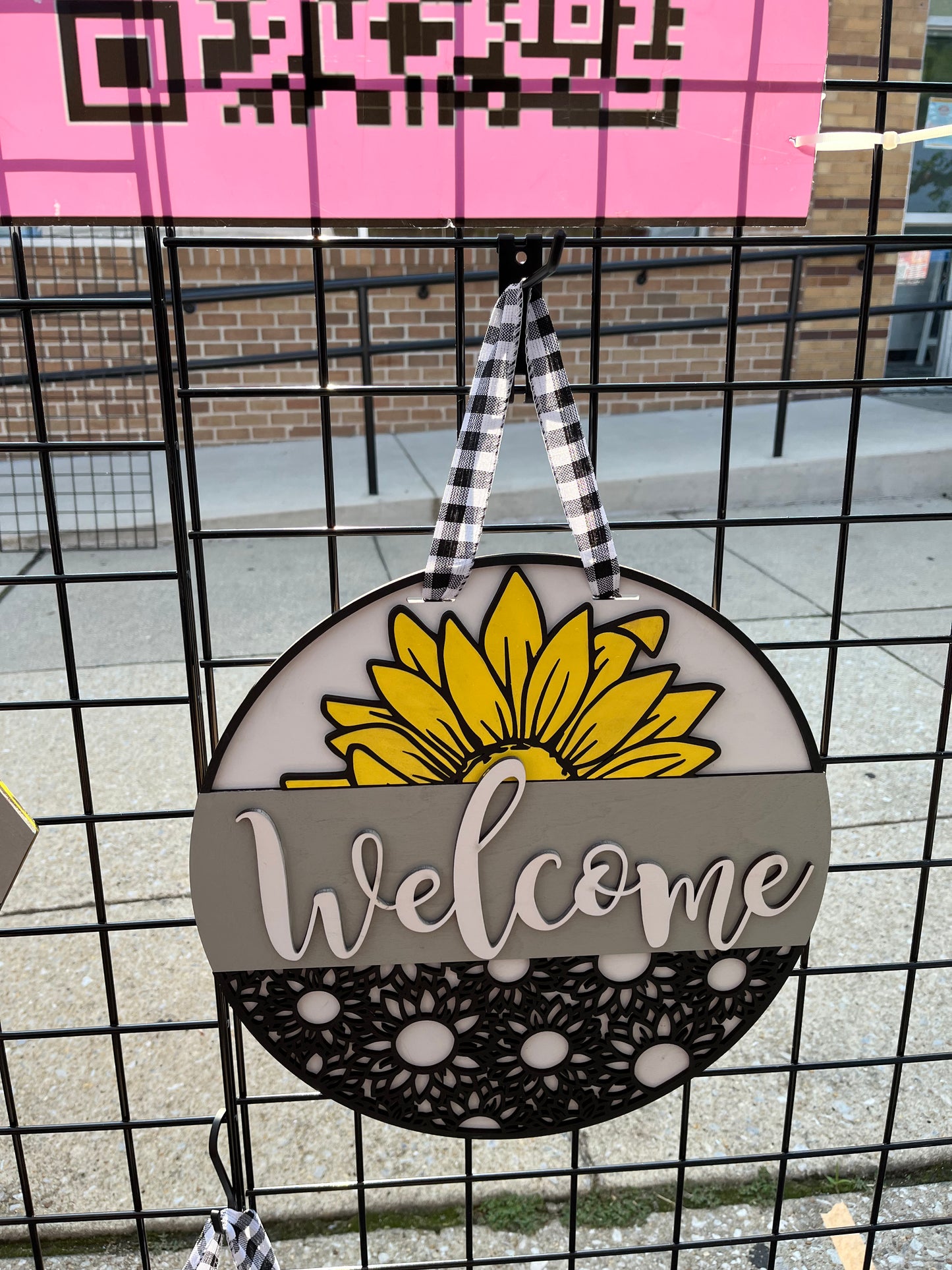 Sunflower door sign