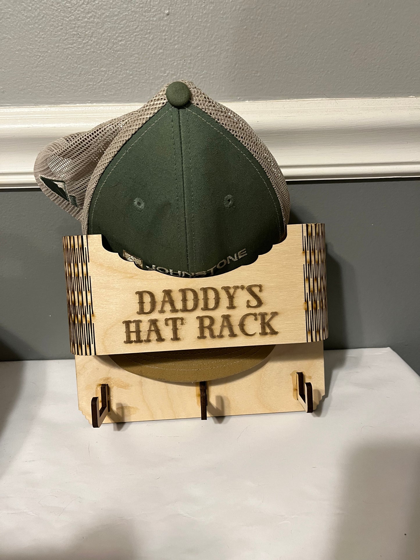 Daddy’s hat rack